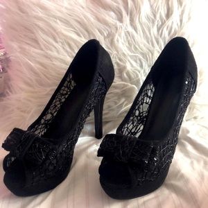 SHEIN black high heels